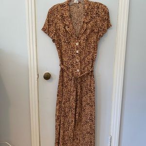Aritzia leopard print shirt dress, size small.